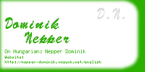 dominik nepper business card